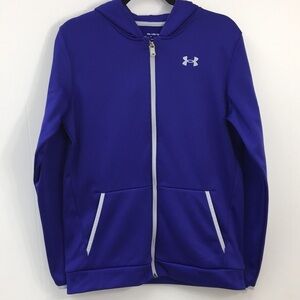 Under Armour Girls Zipper Sweatshirt Size XL EXCELLENT